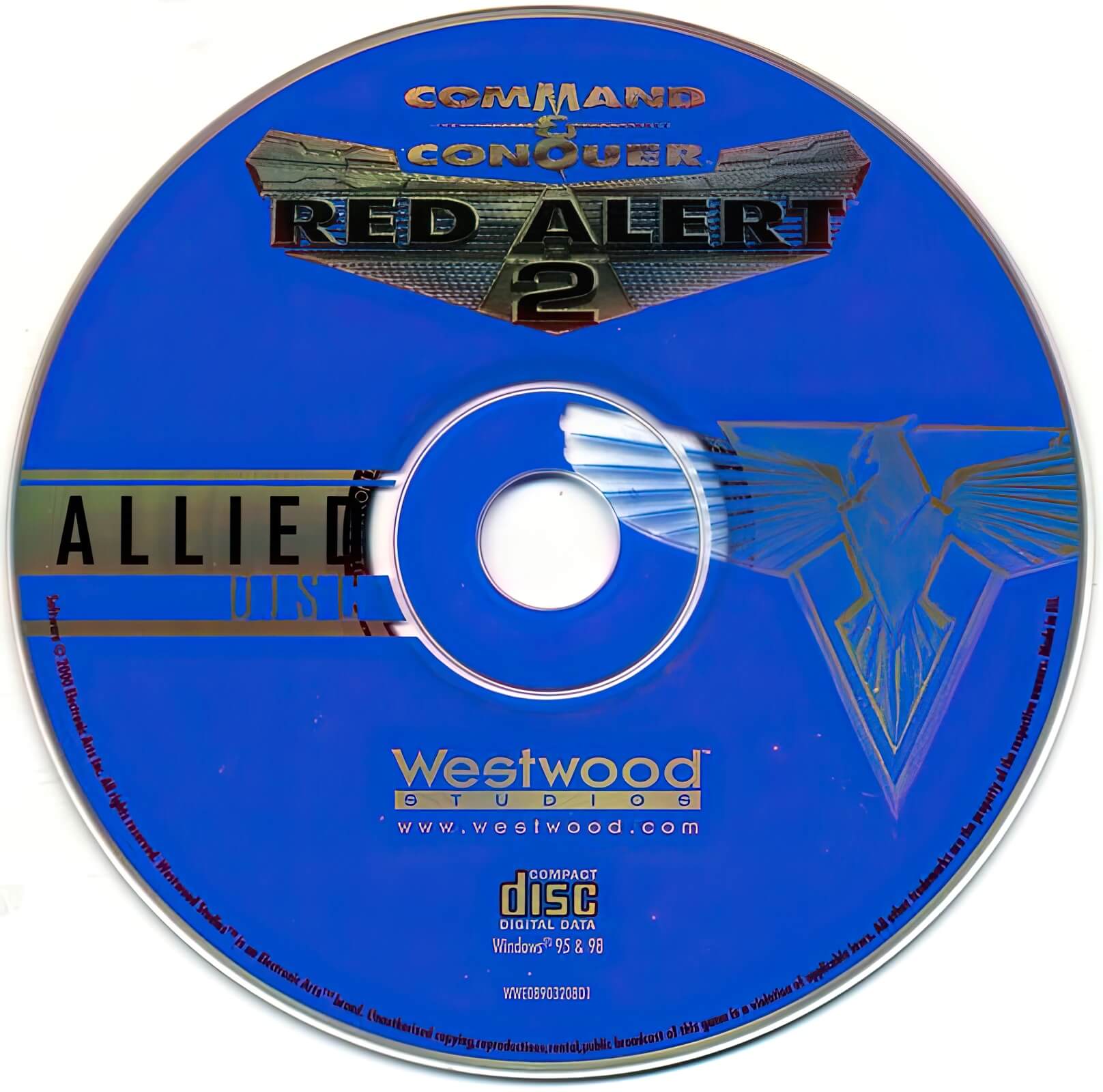 Лицензионный диск Red Alert 2 для Windows